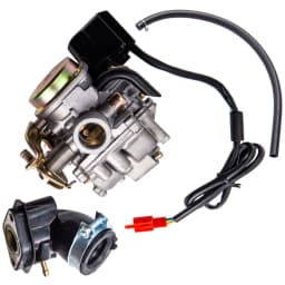 Carburetor Carby Carb & Intake Manifold for Rex RS 400 450 460 GY6 50cc 60cc for RS 400 / RS 450 / RS 460 /GY6 50cc / GY6 60cc