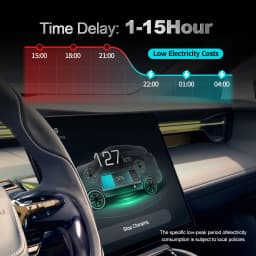 Kolanky Portable EV Charger Type2 32A 7.2KW EVSE Wi-Fi APP Control Adjustable Current Smart Timing Charging  for Electric Car 5M