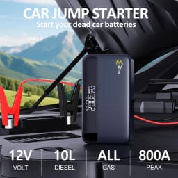 Car Jump Starter with Air Compressor 26800mAh Portable Booster Charger Powerful Car Battery Starting Device