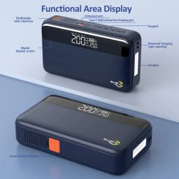 Car Jump Starter with Air Compressor 26800mAh Portable Booster Charger Powerful Car Battery Starting Device
