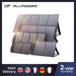 ALLPOWERS 400W / 200W / 140W / 100W / 60W Solar Charger,Portable Waterproof Foldable Solar Panel for Camping RV Garden Roof