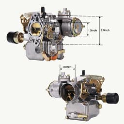 Artudatech 34 Pict-3 Carburetor 113129031K For VW Beetles 1971-1979 Dual Port 1600cc 12V Car Accessories