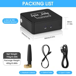 Nobsound HiFi Bluetooth 5.0 Audio Adapter Optical to RCA Analog Converter Home/Car/Desktop Stereo Audio Receiver 24Bit/192KHz