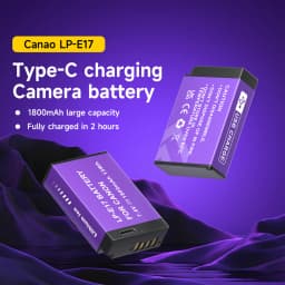PALO LP E17 LP-E17 Battery with Type-C Input for Canon SL2 SL3 RP 200 250D M3 M5 M6 750D 760D T6i T6s 800D 8000D 77D Kiss X8i