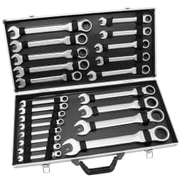 6-32mm Joint Ratchet Wrench Set Combination Ended Spanner Kits Vanadium Steel Hand Tools Socket 22 Tlg