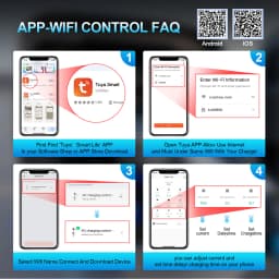 Kolanky 6/8/10/13/16A 11KW Eletric Vehicle Charger Timer Type 2 Smart TuyaAPP Wifi Control Set Charging Time PHEV Hybrid Car 10M