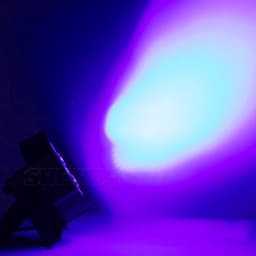 SHEHDS LED 7x12W RGBW Flat Par Light Fixed Plug Ultra-Quiet Fan Family Birthday Party Disco Family Club Stage Effect Light