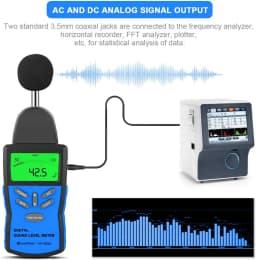 Digital Sound Level Meter HoldPeak HP-882A LCD Noise Measuring Instrument Portable Noise Tester Decibel
