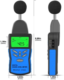 Digital Sound Level Meter HoldPeak HP-882A LCD Noise Measuring Instrument Portable Noise Tester Decibel