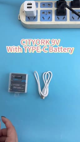 CITYORK 9V Li-ion battery 6F22 9V 1200mAh USB Rechargeable Batteries For Metal Detector Model Microphone Toy Multimeter