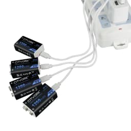 CITYORK 9V Li-ion battery 6F22 9V 1200mAh USB Rechargeable Batteries For Metal Detector Model Microphone Toy Multimeter