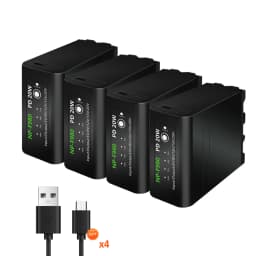 10800mAh NP-F980 NP F990 NP F980 F970 F960 Battery for Sony F960 F570 F750 F770 MC1500C PLM-100 CCD-TRV35 MVC-FD91 + USB Cable