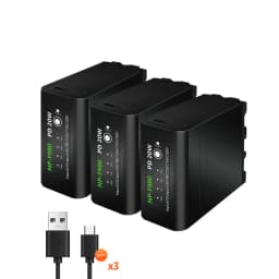 10800mAh NP-F980 NP F990 NP F980 F970 F960 Battery for Sony F960 F570 F750 F770 MC1500C PLM-100 CCD-TRV35 MVC-FD91 + USB Cable