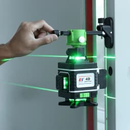 Kaitian Niveau Laser Level Receiver Green 16 Line 4D Self Leveling Cross Vertical and Horizontal Battery 360 Lasers Level Tripod