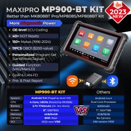 Autel MaxiPRO MP900-BT KIT Diagnistic Tool MP900BT DoIP CANFD ECU Coding Bidirectional Automotive Scan Tool Newer of MP808BT PRO