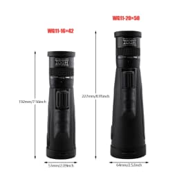 WG11 Zoom Monocular Telescope Camera 8-20x50 High Power Long Range Monoculars Waterproof Hunting Telescope For Camping Travel