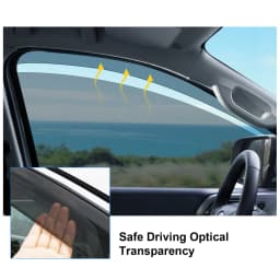 Window Visor Wind Deflector for Ford Ranger Raptor 2023 2024 double cabin Next Gen Wind Deflector Car Styling