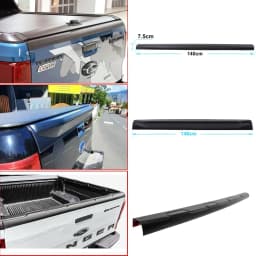 Matte Black Rear Spoiler TAIL GATE TRIM RAIL GUARD PROTECTOR FOR FORD RANGER T6 T7 T8 2012-2022 WILDTRAK Raptor Car Styling 1PCS