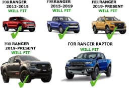 Matte Black Rear Spoiler TAIL GATE TRIM RAIL GUARD PROTECTOR FOR FORD RANGER T6 T7 T8 2012-2022 WILDTRAK Raptor Car Styling 1PCS