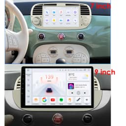 1Din Android 12 AI Voice Carplay Android Auto Radio For FIAT 500 Car Multimedia GPS 4G autoradio RDS 4G-LET SWC NO DVD