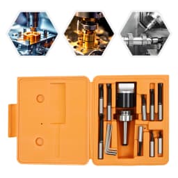 Boring Bar CNC Milling Tools Kit MT2-M10 50mm Boring Head +9 Boring Carbide Tips Milling Tools