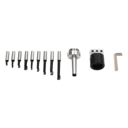 Boring Bar CNC Milling Tools Kit MT2-M10 50mm Boring Head +9 Boring Carbide Tips Milling Tools