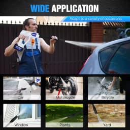 Cordless Power Washer Portable Pressure Washer High Pressure Cleaner Jet Car Washer Gun Washing with 1.5Ah Battery and Charger