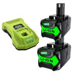 5Ah For P108 18V Batterie RB18L50 Battery and Li-ion Battery Charger P104 P107 RB18L50 RB18L20 Power Tools Battery