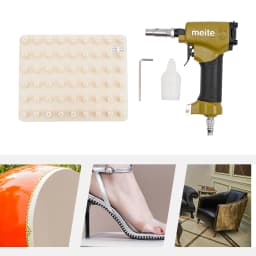 1170 Portable Decorative Aluminum Alloy Nail Gun Pneumatic Nailer with Nail Board for Wood-nailing Work