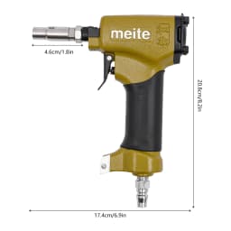 1170 Portable Decorative Aluminum Alloy Nail Gun Pneumatic Nailer with Nail Board for Wood-nailing Work