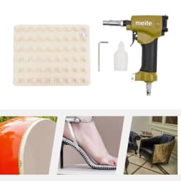 1170 Portable Decorative Aluminum Alloy Nail Gun Pneumatic Nailer with Nail Board for Wood-nailing Work