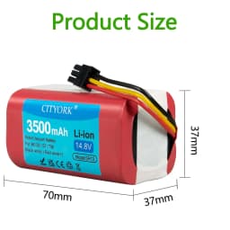 14.8V 3500mAh Robot Vacuum Cleaner Battery Pack for Qihoo 360 S5 S7 S7Pro T90 X9 Robotic Vacuum Cleaner Replacement Batteries