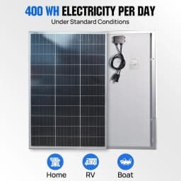 100W 200W 300W 400W Solar Panel 18V Rigid Glass Photovoltaic Panel Monocrystaillne Solar Cell For 12V/24V Battery Charger
