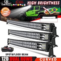 CO LIGHT 22" 32" 42" 52"inch Led Light Bar Work Light 12D 420W 620W 820W 1020W 2-Row 4x4 Truck ATV Car Offroad Driving Lig
