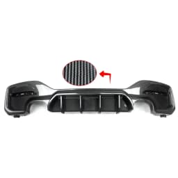 For BMW F20 F21 M135i M140i 2015-19 Performance Style Car Rear Bumper Lip Diffuser Spoiler Splitters Carbon Fiber Look Facelift