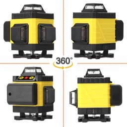 4D 16 Lines Laser Level Tool Vertical Horizontal Lines Multifunctional 3° Self-leveling With Li-ion battery Green Laser Levels