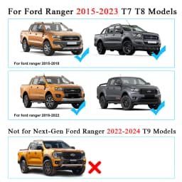 Fender Flares Wheel Arch Extension For Ford Ranger 2015-2023 Wildtrak Limited XTL XL XLS Double Cabin Car Accessories