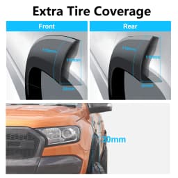 Fender Flares Wheel Arch Extension For Ford Ranger 2015-2023 Wildtrak Limited XTL XL XLS Double Cabin Car Accessories