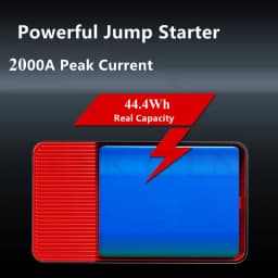 GKFLY 12V 2000A Car Jump Starter Emergency Battery Booster Multifunction 44.4Wh Portable Power Bank Laptop Charger Auto Starter