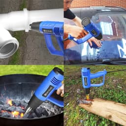 Heat Gun Hot Air Gun Variable Temperature For DIY, Stripping Paint, Shrinking PVC Drying Crafts & Wrap Paint,3 Nozzles, 2000W