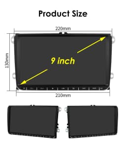 9" 2Din Android12 Car Radio For Volkswagen VW Passat B6 B7 T5 Tiguan Touran GOLF POLO Car Multimedia GPS 4G Carplay Autoradio