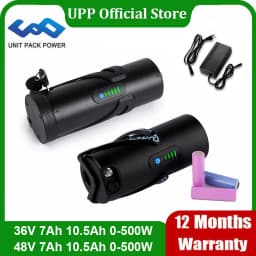 Bottle EBike Battery 36V 7Ah 9Ah 10.5Ah UPP Grade A Li-ion 18650 Pack for Bafang TSDZ2 500W 350W 250W Electric Bicycle Motor
