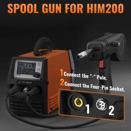 Spool Gun For AIM145/HIM200 Welding Machine 3m 4 Pins Plug European Connector Portable MIG Handheld Welding Gun Accessories