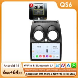 Hizpo 2 din Android 14 Radio For Nissan Qashqai J10 2006 - 2013 Carplay 4G Multimedia GPS 2din Autoradio Smart Car Systems WIFI
