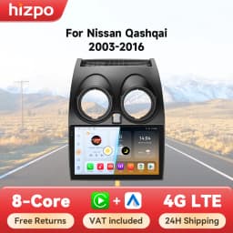 Hizpo 2 din Android 14 Radio For Nissan Qashqai J10 2006 - 2013 Carplay 4G Multimedia GPS 2din Autoradio Smart Car Systems WIFI