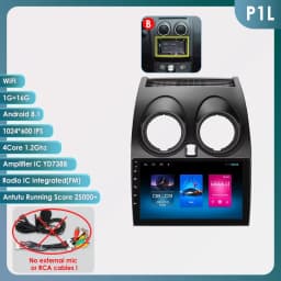Hizpo 2 din Android 14 Radio For Nissan Qashqai J10 2006 - 2013 Carplay 4G Multimedia GPS 2din Autoradio Smart Car Systems WIFI
