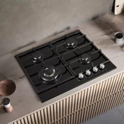 TopStrong 4-Burner Glass Ceramic Built-in Hob Natural Gas Propane Gas Hob