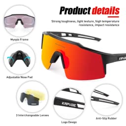 Kapvoe Outdoor Cycling Sunglasses Women Sports Running Mountain Eyewear Men MTB Road Driving Bicycle Glasses Bike UV400 Goggles