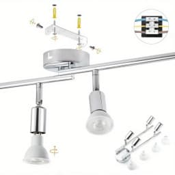 LED Ceiling Spotlights Rotatable GU10 4 Flame LED Ceiling Light Wall Spot LED Ceiling Lamp for Kitchen Living Room Bedroom