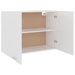Furniture Kitchen Hanging Cabinet Wood for Kitchen with Two Shelves and Doors Cabinet Organizers and Storage 80x31x60 cm